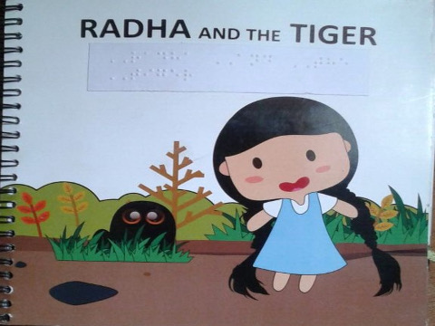 ‘Radha and the Tiger’ - an accessible tactile story book.